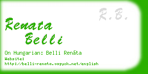 renata belli business card
